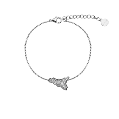 Bracciale bianco con charm...
