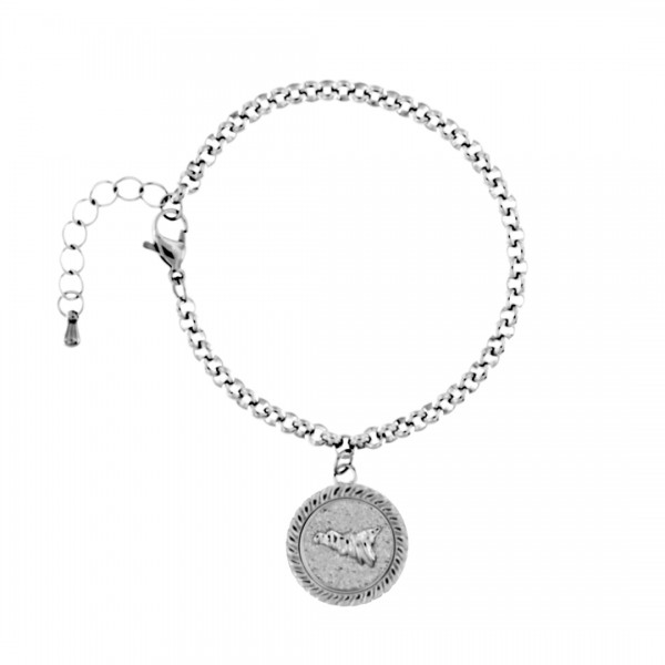 BRACCIALE IN METALLO ANALLERGICO CON 1 CHARMS - BC301B