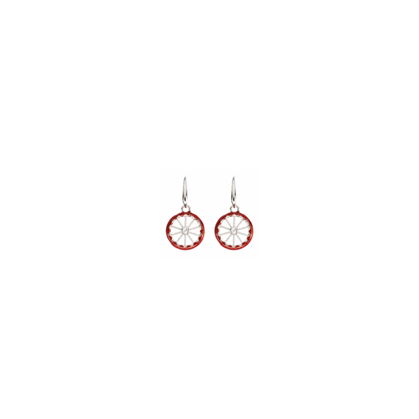 ORECCHINI IN METALLO ANALLERGICO CON 1 CHARM RUOTA - OR119B