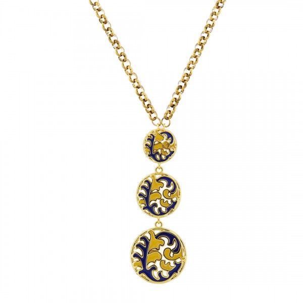 Collana in metallo anallergico con placcatura oro - CL322