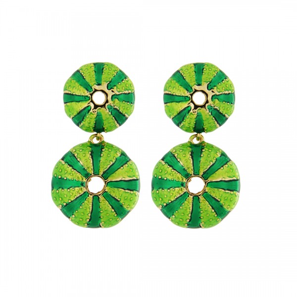 ORECCHINI IN METALLO ANALLERGICO CON CHARM RICCI DI MARE - OR338L