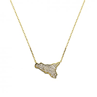 Collana gialla con charm...