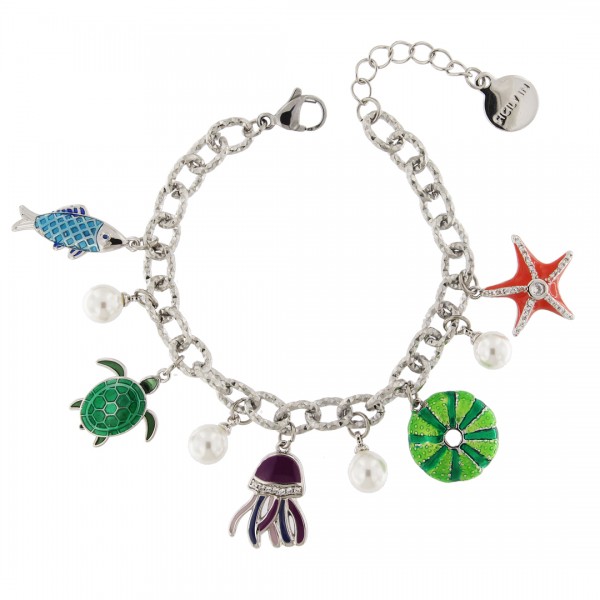 BRACCIALE IN METALLO ANALLERGICO CON MARINARI - BC339B